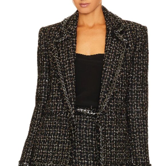 Shan Chain Fringe Blazer Alice + Oliviabrand:Alice + Olivia - Picture 4 of 4